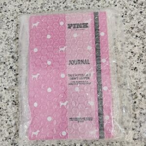 NEW VS PINK Journal (Pink Gossip Dot Dog Print)